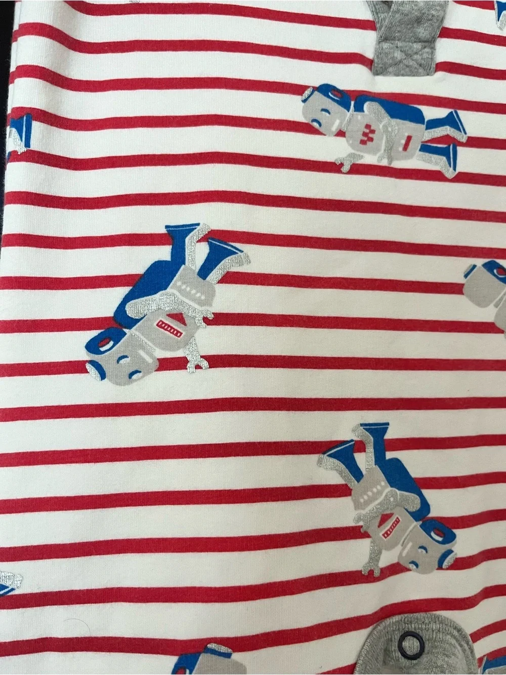Mini Boden Baby Boden 12-18months robot print romper
